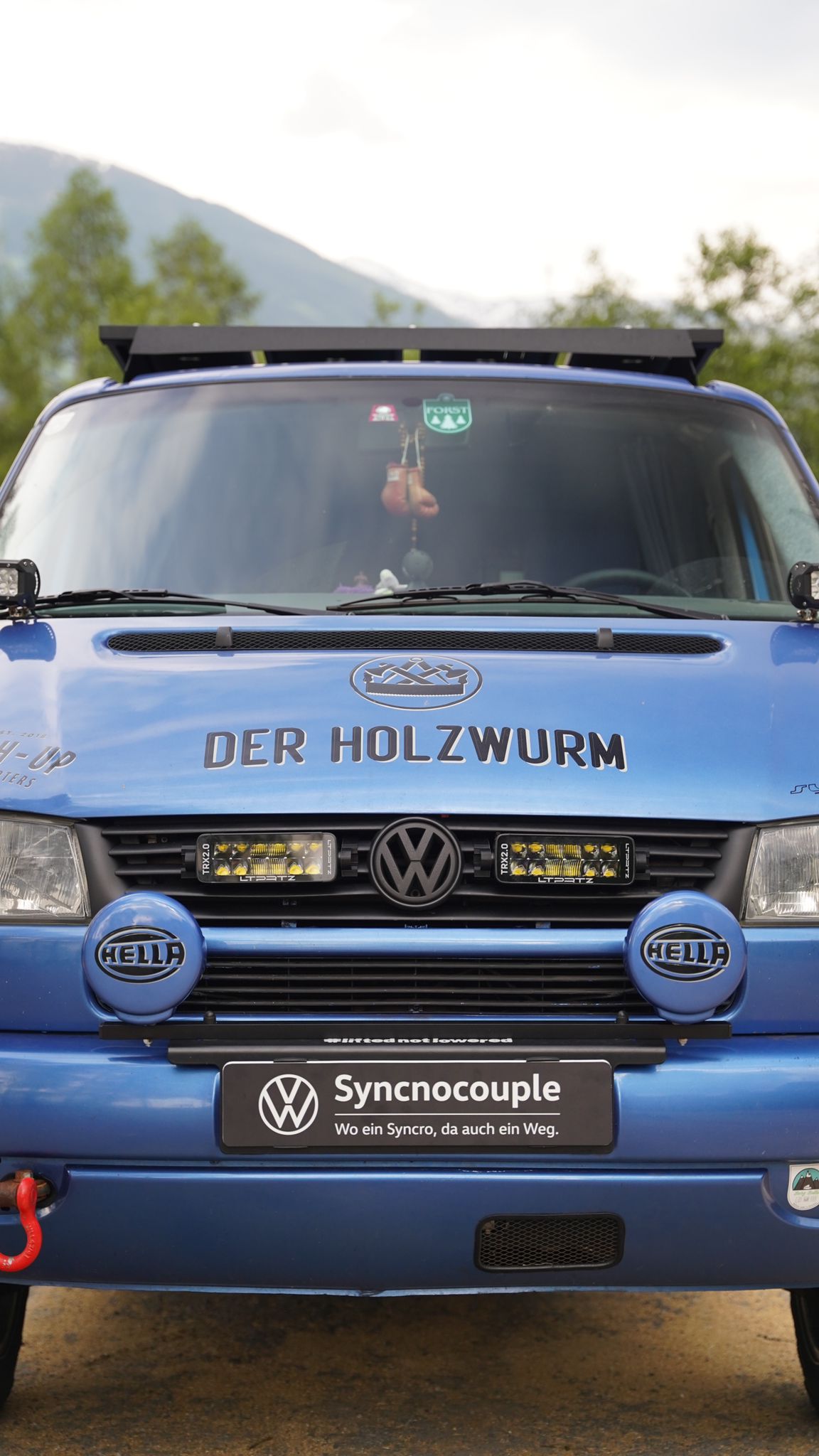 Kühlergrill Halter für Zusatzscheinwerfer - VW T4 Lang